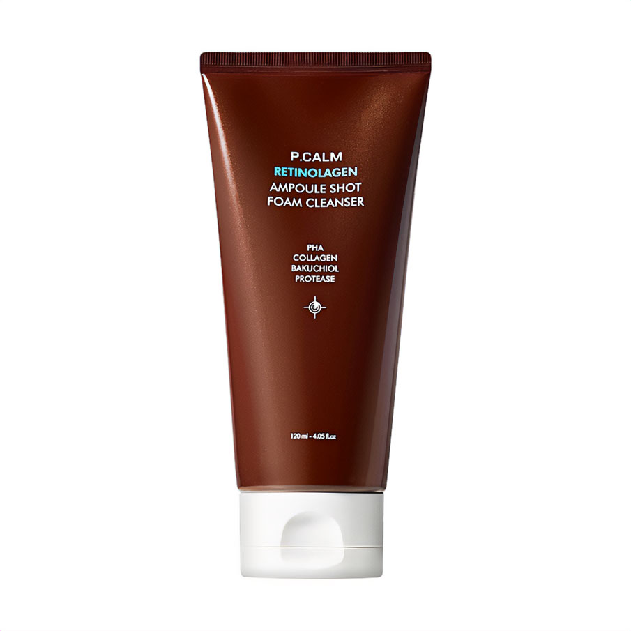 Уцінка! Очищувальна пінка для обличчя P.Calm Retinolagen Ampoule Shot Foam Cleanser, 120 мл